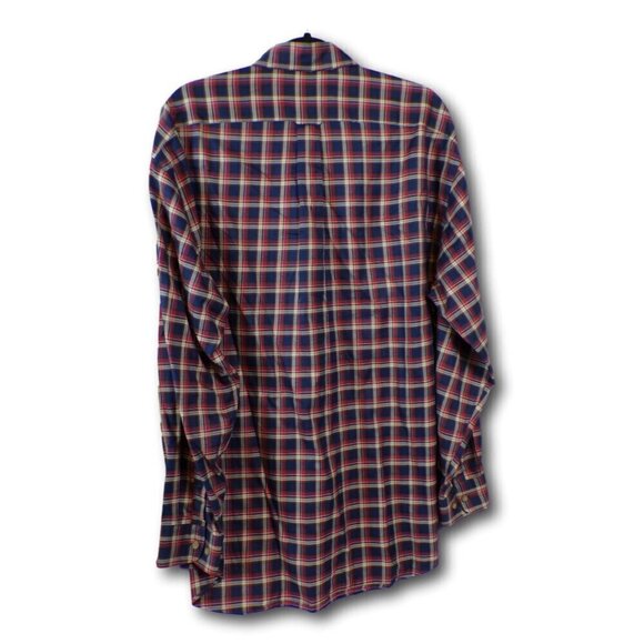 Mens Faconnable Plaid Button Down Shirt Size: L - Picture 4 of 4